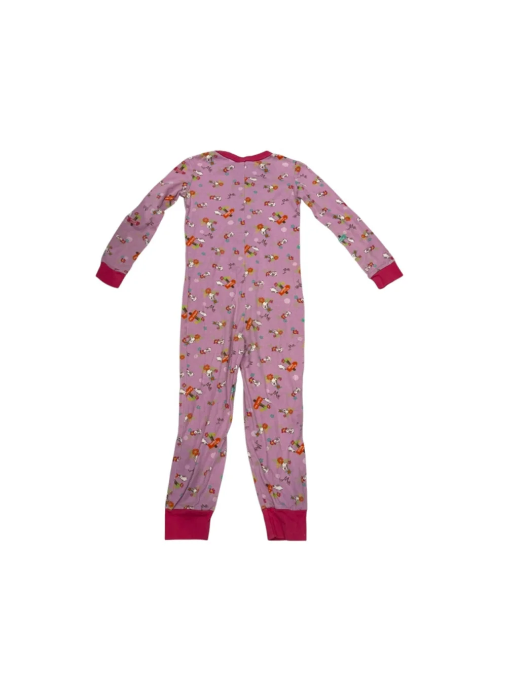 WellieWishers American Girl Rare Retired Rabbit Print One Piece Pajamas Girls 7
